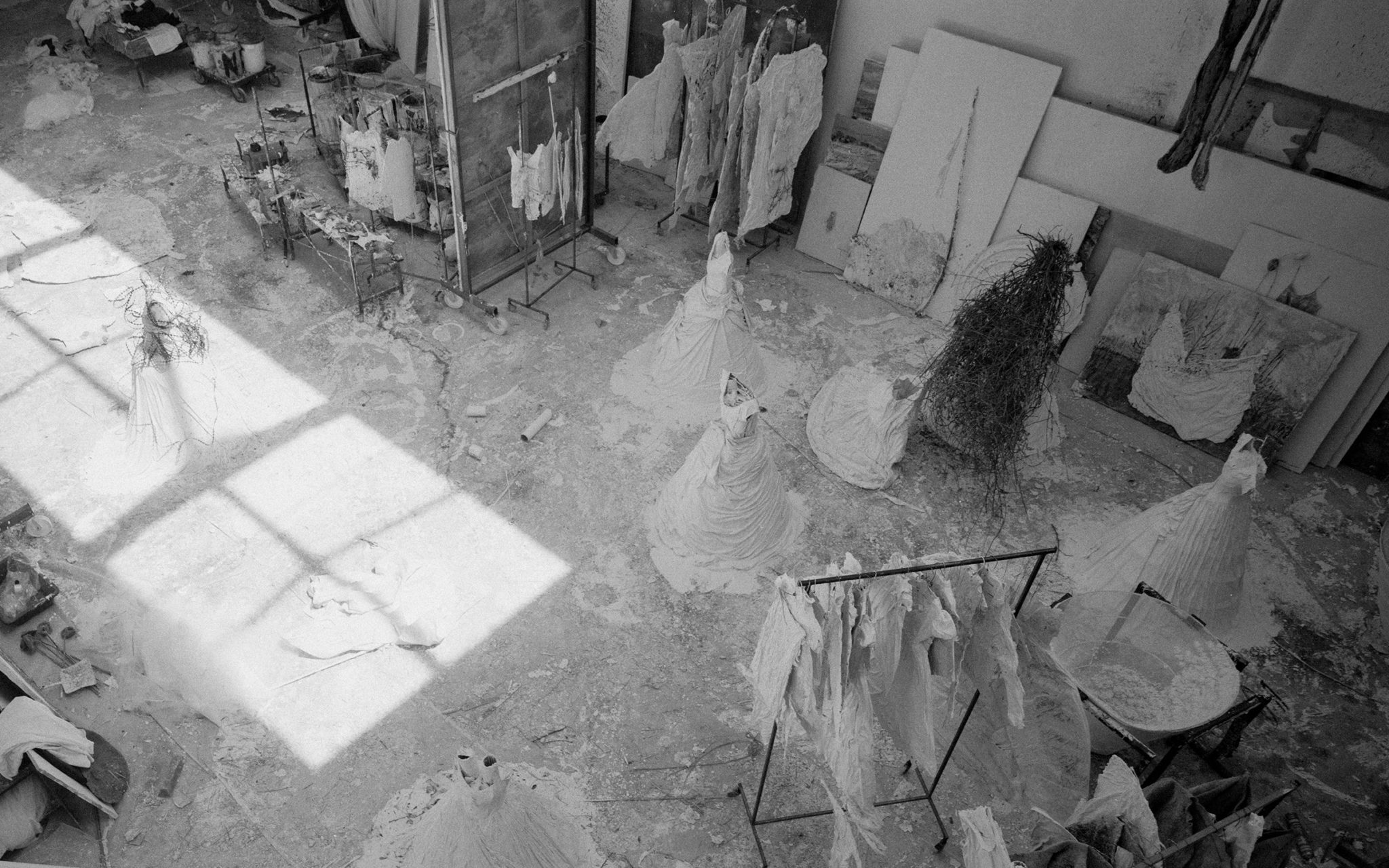 Archive image of Kiefer’s working studio in La Ribaute.